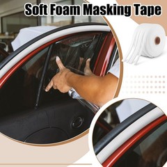 DERTE 1 Roll 1/2 Inch x 54 Yards White Automotive Foam Tape Repair Soft Edge …