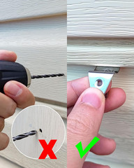 Vinyl Siding Hooks Stainless Steel Clips for Outdoor Decorations Security