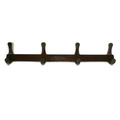 Metal Coat and Hat Rack One Piece Hooks 26 Inches Wide