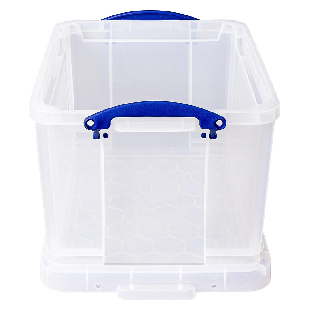 Really Useful Boxes(R) Plastic Storage Box, 32 Liters, 12in.H x 14in.W x 19in…