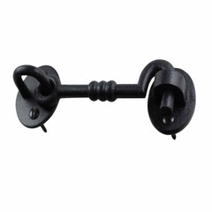 Renovators Supply Gate Latch Lock 5″ Wrought Iron Hook and Eye Door Lock Latch