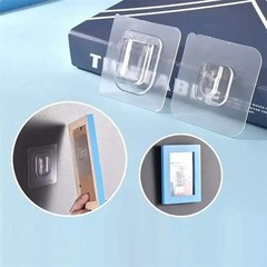 Double-Sided Adhesive Wall Hooks Transparent Strong Suction Cup Holders