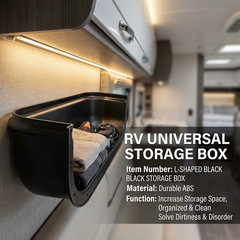 Universal Fit Car Door Handle Storage Box Van Camper Door Panel Tray Cover Auto