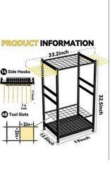 Garden Tool Organizer, Up 48 Long Handle Tool, Garage Storage and Organizatio…
