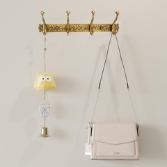 Rust-Resistant Antique Brass Coat Hooks – Stylish Wall Rack for Coats and Towels