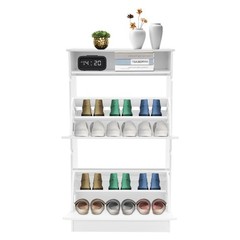 Shoe Cabinet With 2 Flip Drawers Shoe Shelves Shoe Storage Organizer Entryway
