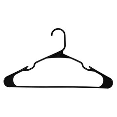 Plastic Clothes Hangers – 50 Pack, Lightweight & Durable – Everyday Use – Black