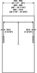 Hafele Pull Down Closet Rod, 33 lbs Load Capacity, With Ergonomic Handle