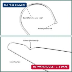 Metal Hangers Clothing Heavy Duty for Closet Stainless Steel Hanger 16.5in by WY