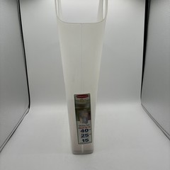 Set of 4 Rubbermaid Wrap n Craft Gift Bag Totes Clear Stackable Hanging 2003 USA