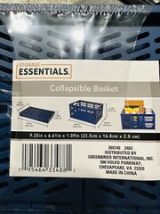 Collapsible Mini Collapsible Storage Basket 9.25×6.61×4.72-in