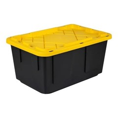 8-Pack, 27 Gallon Plastic Storage Container Bin, Heavy Duty, Lids, Greenmade NEW