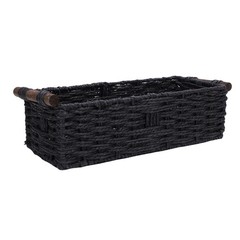 Handwoven Paper Rope Storage Basket For Bathroom Decor Premium AP9