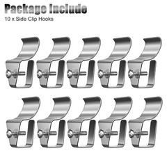 10 PCS Stainless Steel Vinyl Side Clip Hooks Hanging For Security Camera Holder