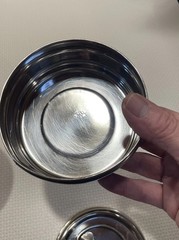Stainless Steel Round Multi Purpose Storage Container Set of 2, Handle Lid