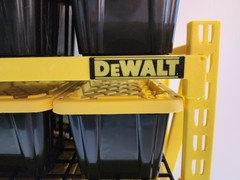 9 x Lowe’s Teeny Tote Black W/ 3D Printed Yellow Rack