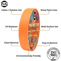 5 Rolls Pinstripe Tape Masking Tape 1/16″, 1/8″, 1/4″, 1/2″, 3/4″ -Thin Painters