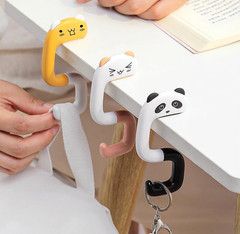 2PCS Desktop Bag Hooks – Portable Table-Side Purse & Backpack Hangers