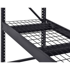 Heavy-Duty 4-Shelf Metal Garage Storage Unit – Black, 77″W x 72″H x 24″D