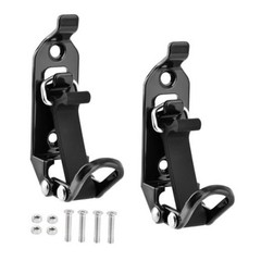 2Pcs Shovel Mount for Roof Rack, Heavy Duty Metal & Rubber Tool Holder, Black