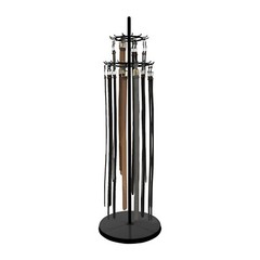 Floor Standing Belt Display Rack 66in Metal Retail Tie Rack Hanger Organizer