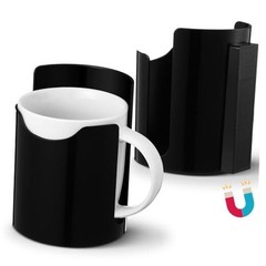 2 Pack Magnetic Cup Holders Heavy Duty for Car Universal Magnetic Can Black
