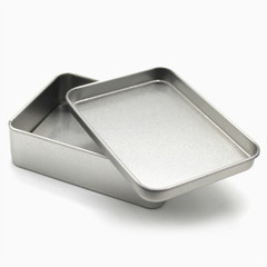 Boxes Iron Small Metal Storage Box Silver Jewelry Keys Coins Metal 9×6.5×2.5cm