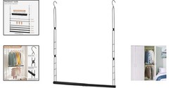 Durable Alloy Steel Closet Extender Rod – Easy Installation & Versatile Use