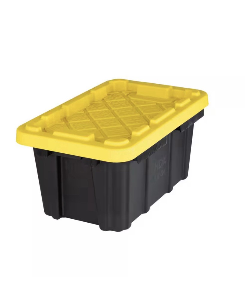 6.5 qt Storage Bin Container Tote Mini Yellow Lid TikTok Viral Tough – NEW