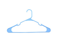 Mainstays Plastic Notched Adult Hangers Any Clothing Type,Victory Blue 50 Count.