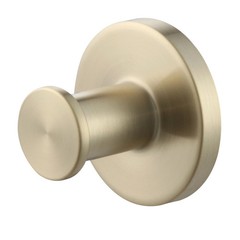 6 Count Modern Matte Gold Wall Robe Hooks Mainstays