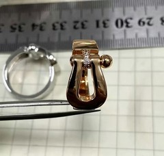New 925 Sterling silver Ring & Bracelet Set Size:8 & 18cm – Rose Gold