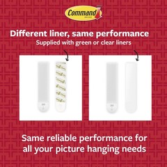 Command 20 lb X-Large Picture Hanging Strips, 16 Pairs White Command S