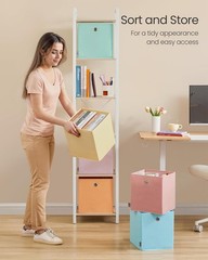 Storage Cubes Set of 6 Foldable Storage Boxes 10.2 x 10.2 x 11 Inches Closet