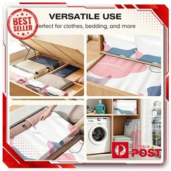 No-Pump Vacuum Storage Bags – Press & Seal Space Saving Compression – Reusable