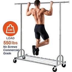Hokeeper 550lb Heavy Duty Commercial Garment Rack Portable Clothes Stand