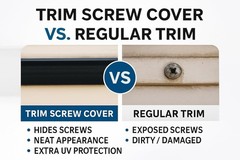 100 Ft x 1″ Black Vinyl Trim Molding Screw Cover RV Boat Camper Trailer UV Water