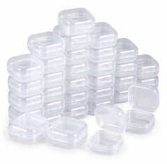 40 Pcs Small Plastic Storage Container Boxes Box DIY Coins Screws Jewelry Travel
