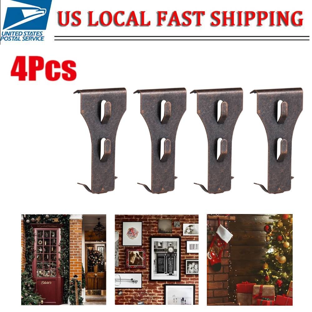 Brick Hook Clips 4Pcsfor Bricks 2.36-2.76in for Seasonal Everyday Wall Decor