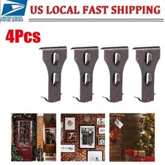 Brick Hook Clips 4Pcsfor Bricks 2.36-2.76in for Seasonal Everyday Wall Decor