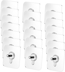 10Pack Self-Adhesive Wall Hooks – Seamless Punch-Free Nail Screw Stickers