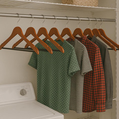 Premium Cherry Wood No-Slip Coat Hangers – 24 Pack
