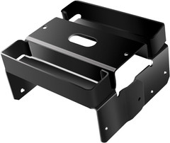 6 PCS 6×6 Black Galvanized Post Base Steel Inter 5.5×5.5 Wood to Concrete Adjust