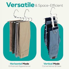 Pants Hangers Save Space Clothes Hanger with Stainless Steel Hook Utopia Home