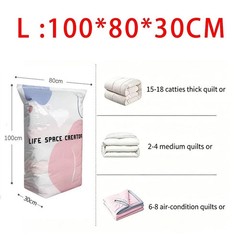 No Pump 3D Vacuum Storage Life Space Saver Better Life Space Bags 1/2/3/5Pcs