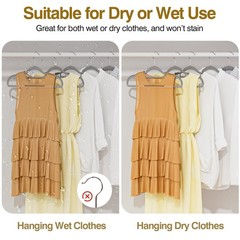 Ueakpic Plastic Hangers 50 Pack 16.5 In Heavy Duty Clothes Hangers 360 Swivel
