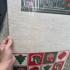 2 Vintage 1980s 90s Whitney Cardboard Christmas Holiday Storage Chest Box #889