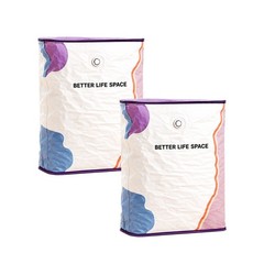 No-Pump Vacuum Storage Bags Large Cube Space Saver Compression Bags