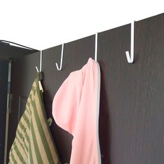 12 Pack White Smart Over The Door Hook,2 Side Metal Z Hooks,S Hooks for 12 PCS