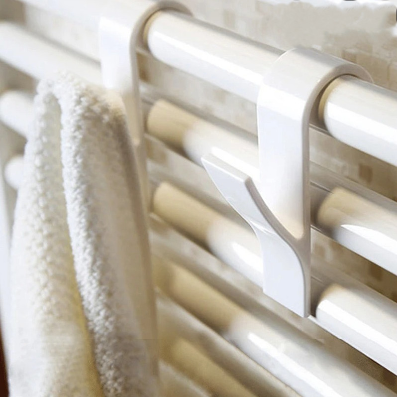 2pcs Radiator Hooks: Multi-Purpose ABS Hangers for Towels, Coats & Scarves – NEW